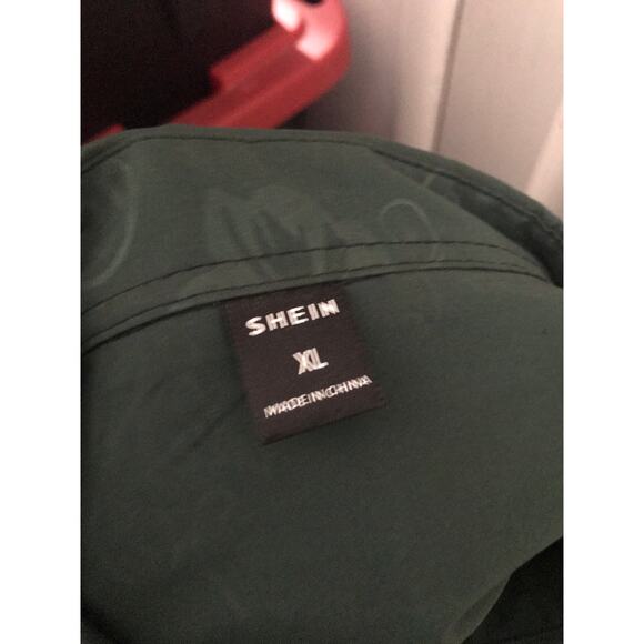 SHEIN Shirt Men”s XL Long Sleeved Green - Picture 7 of 9